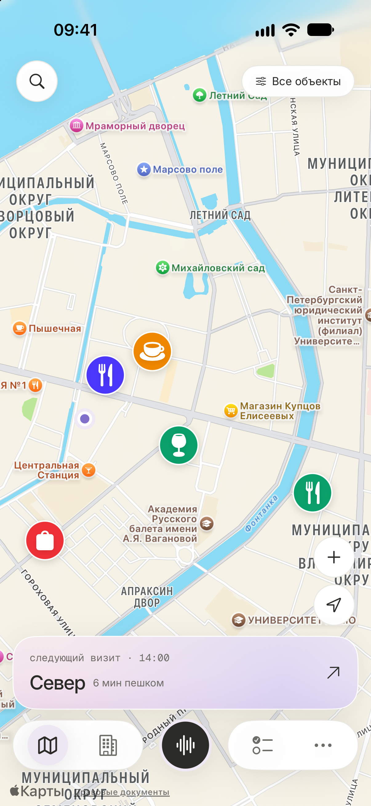 Карта клиентов в Parallel